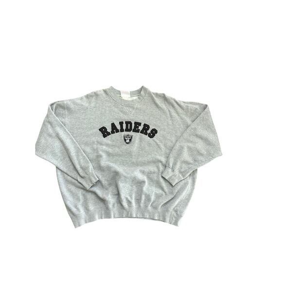 NFL Las Vegas Raiders Men's Gray Crew Neckline Pullover Sweatshirt Size 2XL - Picture 1 of 4